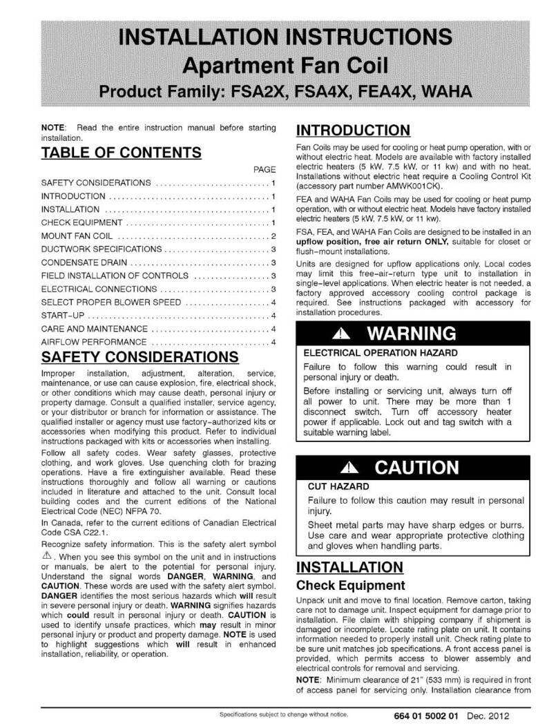 ICP FSA2X Series installation instructions ICP FSA2X Series installation instructions