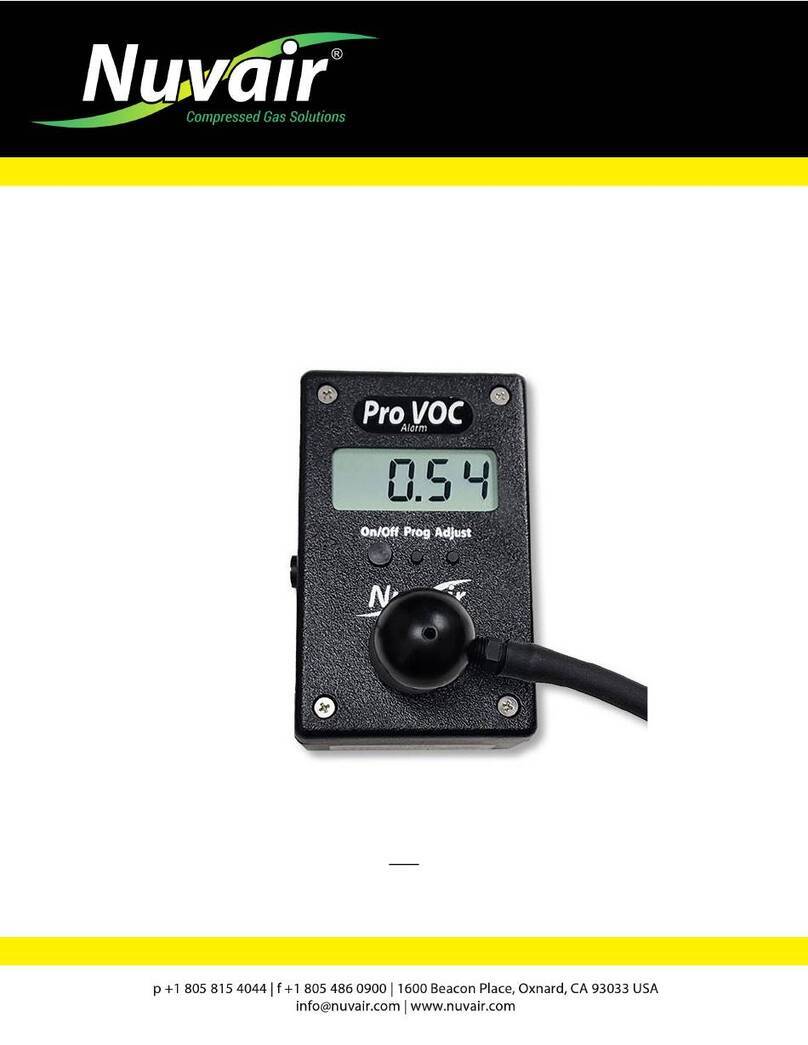 Nuvair Pro VOC Alarm User manual