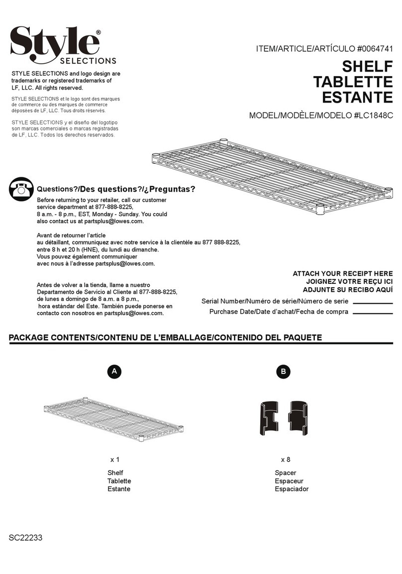 LF Style SELECTIONS LC1848C Assembly instructions