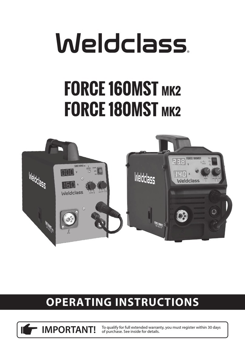 Weldclass FORCE 160MST MK2 User manual