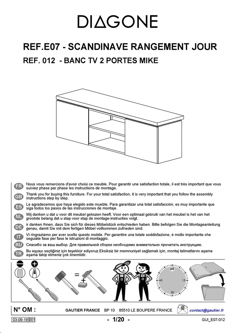 Diagone E07 Assembly instructions