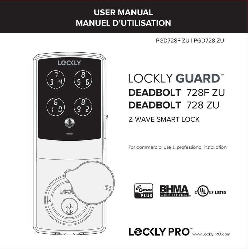 LOCKLY GUARD DEADBOLT 728F ZU user manual