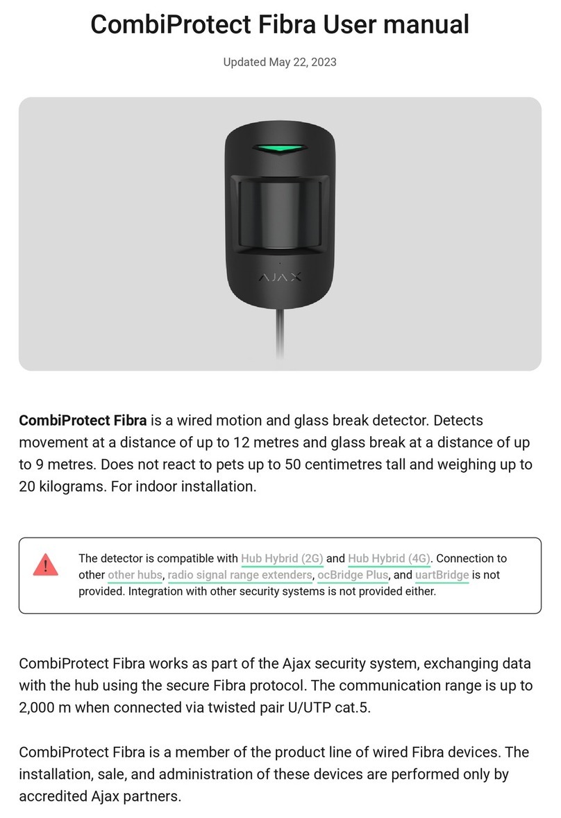 AJAX CombiProtect Fibra User manual