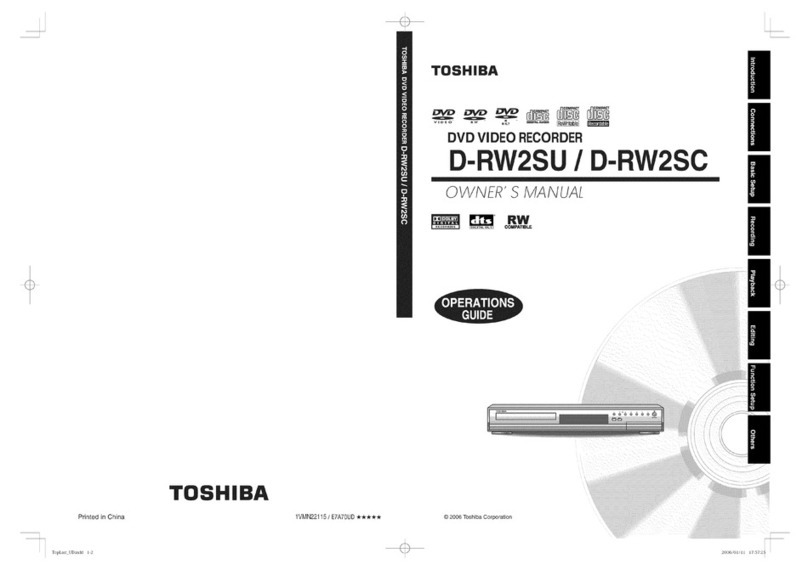 Toshiba D-RW2SU User manual