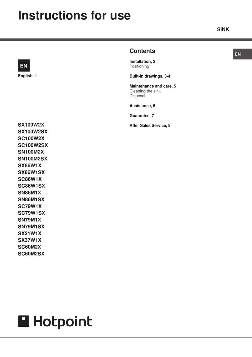 Hotpoint SX100W2X User manual