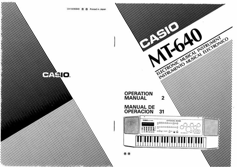 Casio MT-640 User manual Casio MT-640 User manual