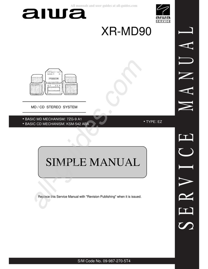 Aiwa XR-MD90 User manual