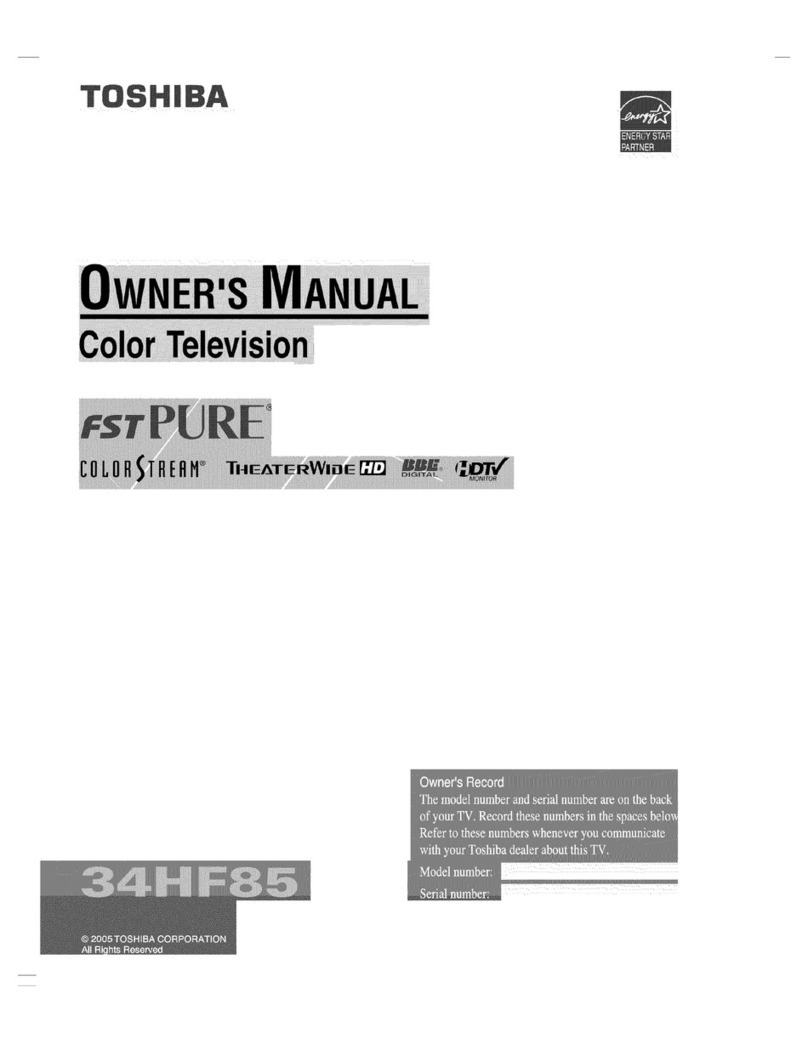 Toshiba 34HF85 User manual