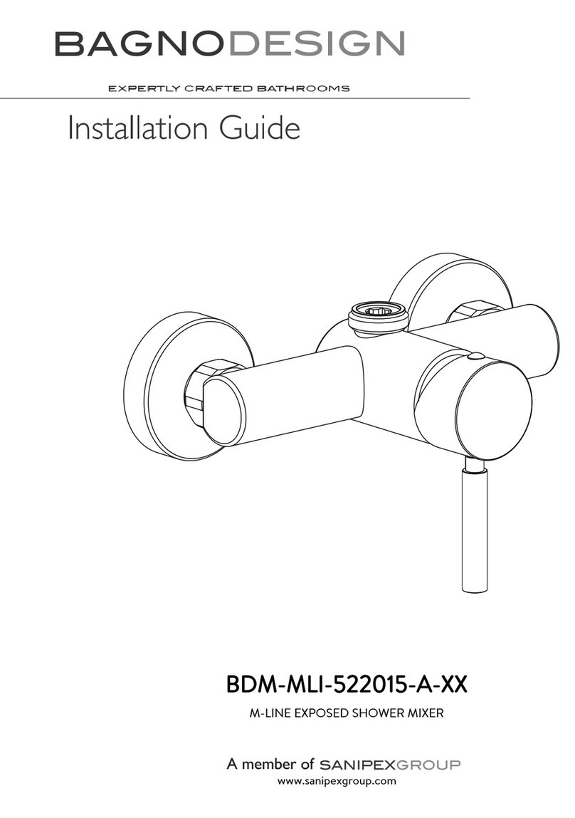 Sanipex BAGNODESIGN BDM-MLI-522015-A Series User manual Sanipex BAGNODESIGN BDM-MLI-522015-A Series User manual