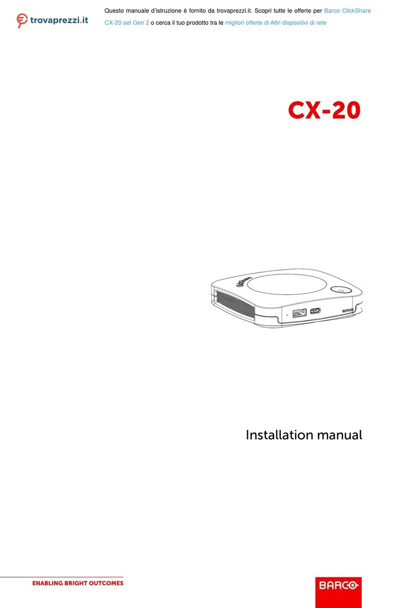 Barco ClickShare CX-20 set Gen 2 installation manual