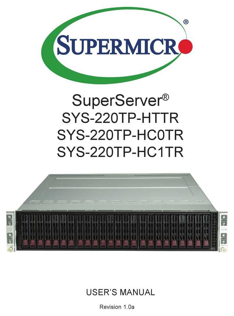 Supermicro SuperServer SYS-220TP-HTTR user manual Supermicro SuperServer SYS-220TP-HTTR user manual
