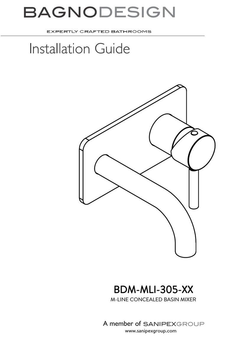 Sanipex BAGNODESIGN BDM-MLI-305 Series User manual Sanipex BAGNODESIGN BDM-MLI-305 Series User manual