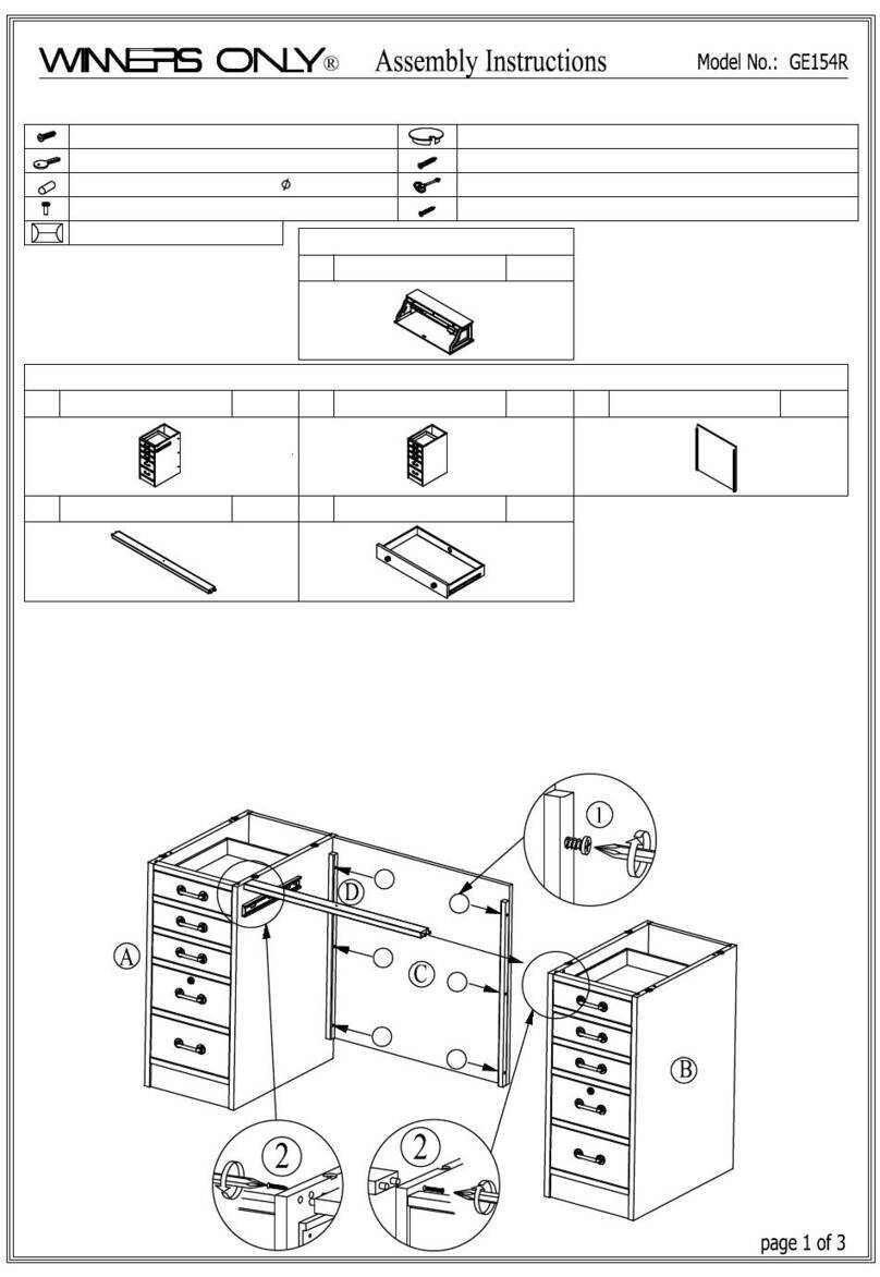 Winners Only GE154R Assembly instructions