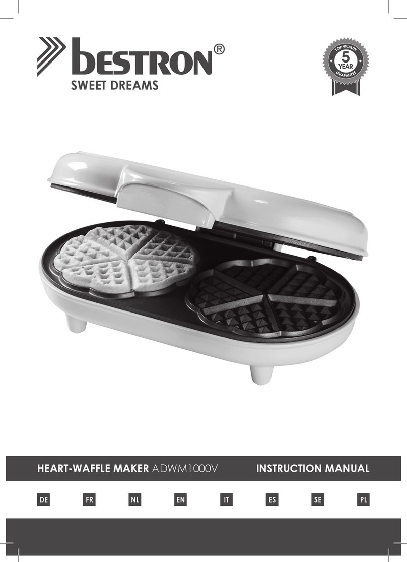 Bestron HEART-WAFFLE MAKER User manual