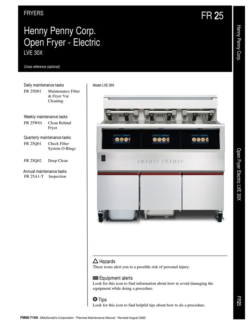 Henny Penny LVE 30 Series User manual