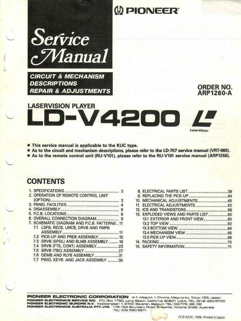 Pioneer LD-V4200 User manual