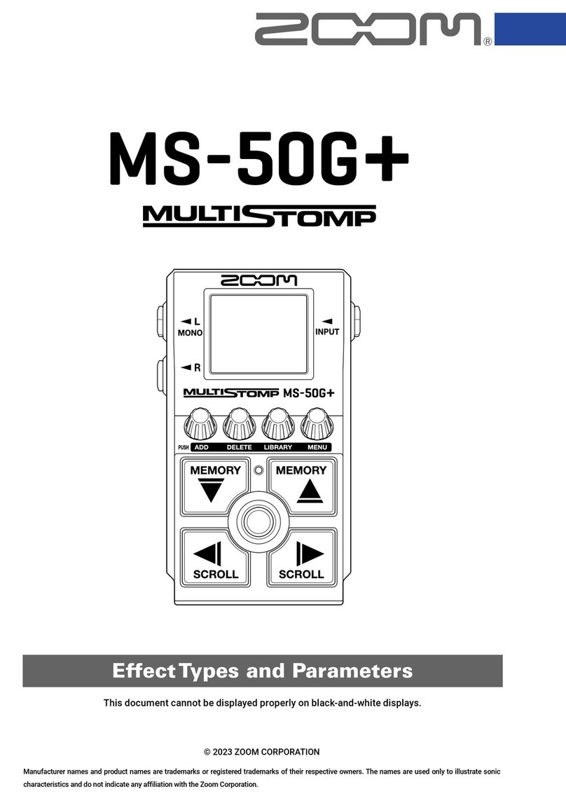 Zoom MULTISTOMP MS-50G+ manual