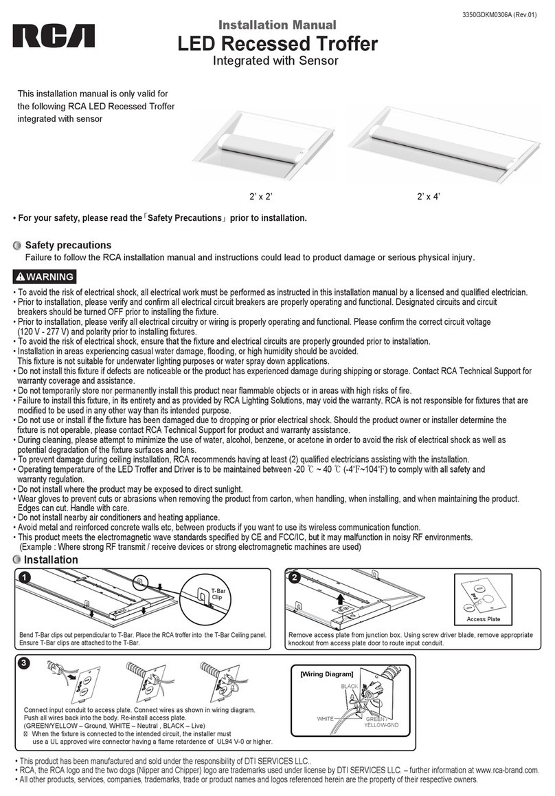 RCA NT2 Series installation manual
