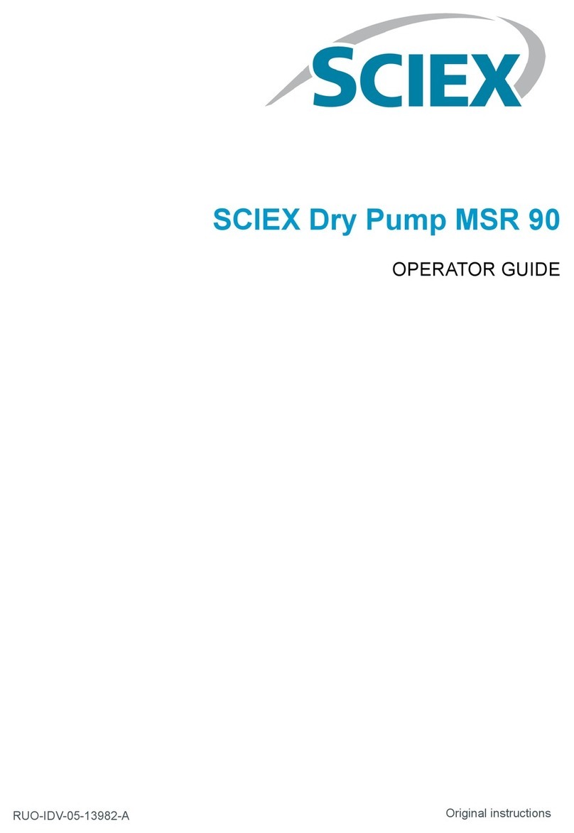 SCIEX MSR 90 Operator's guide