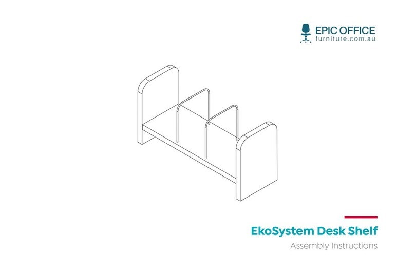 Epic Office Furniture EkoSystem Desk Shelf User manual Epic Office Furniture EkoSystem Desk Shelf User manual