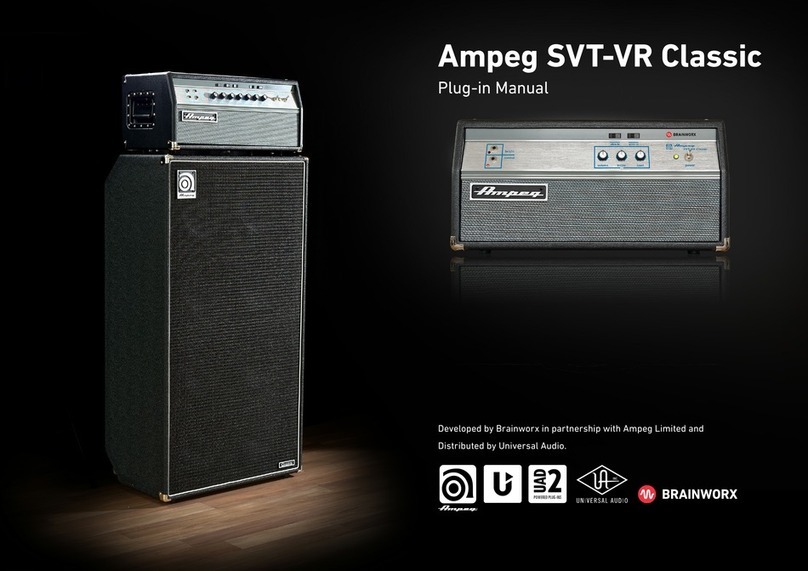 Brainworx Ampeg SVT-VR Classic manual