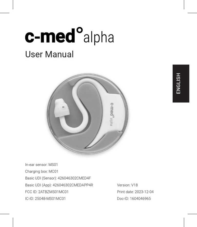 cosinuss c-med alpha user manual