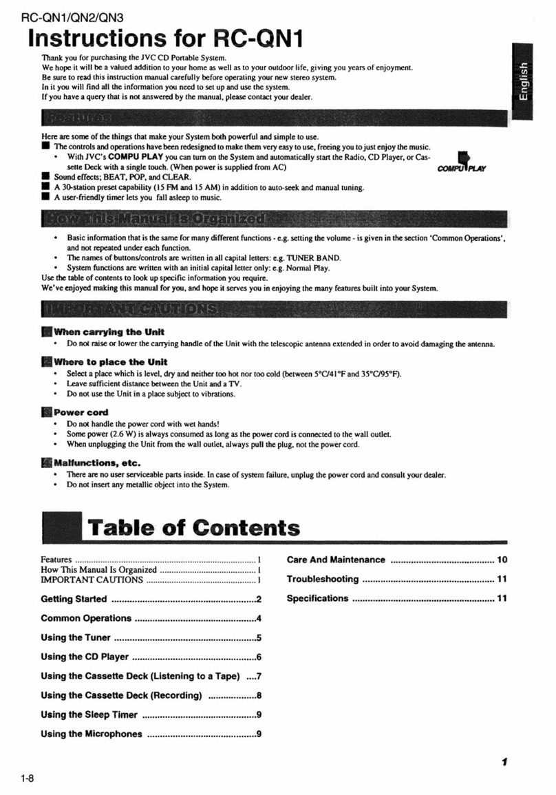 JVC RC-QN1 User manual JVC RC-QN1 User manual