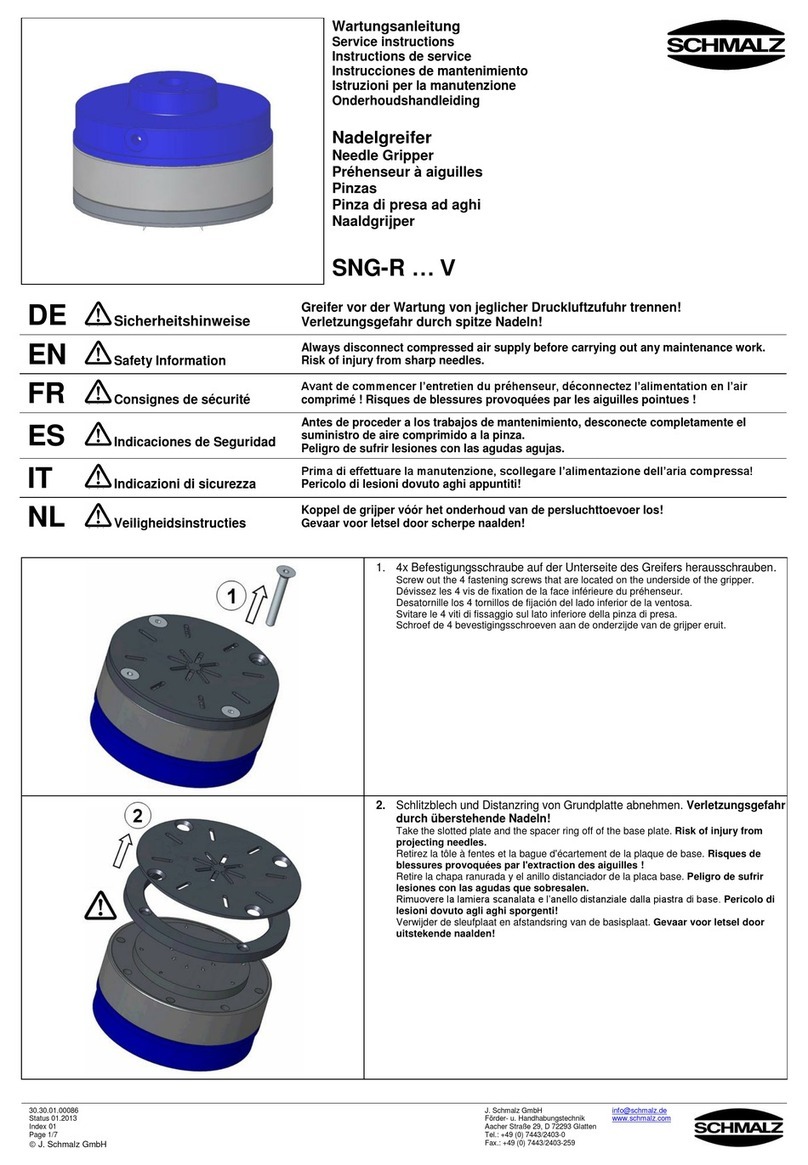 Schmalz SNG-R V Series Service manual