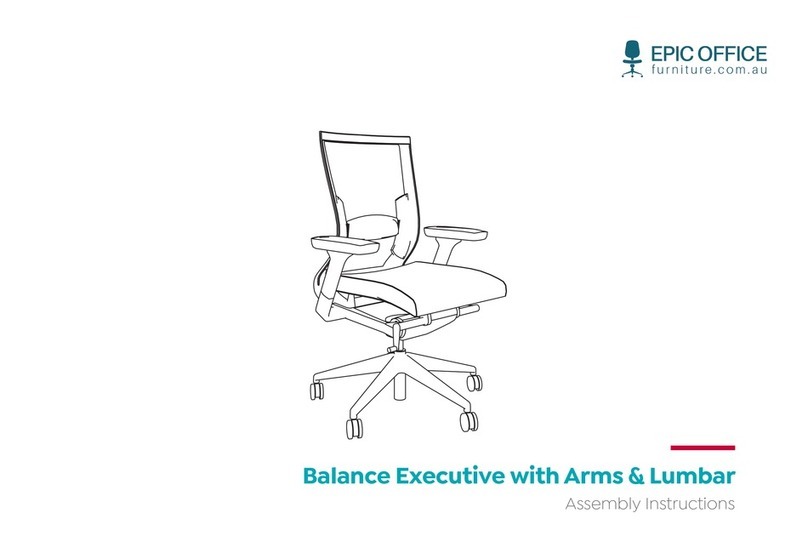 Epic Office Furniture Balance Executive with Arms & Lumbar User manual Epic Office Furniture Balance Executive with Arms & Lumbar User manual