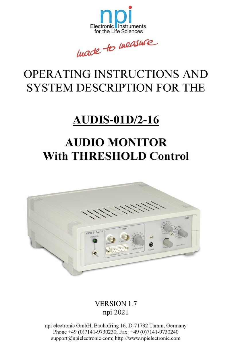NPI AUDIS-01D/2-16 User manual