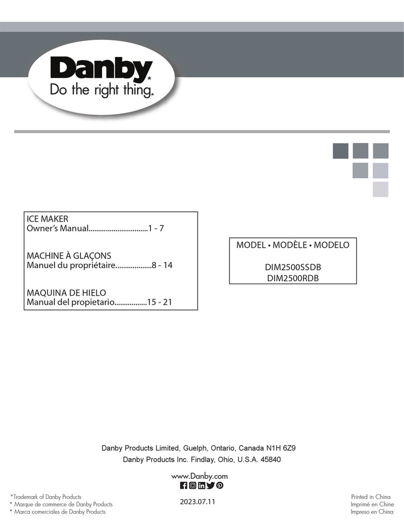 Danby DIM2500SSDB owner's manual
