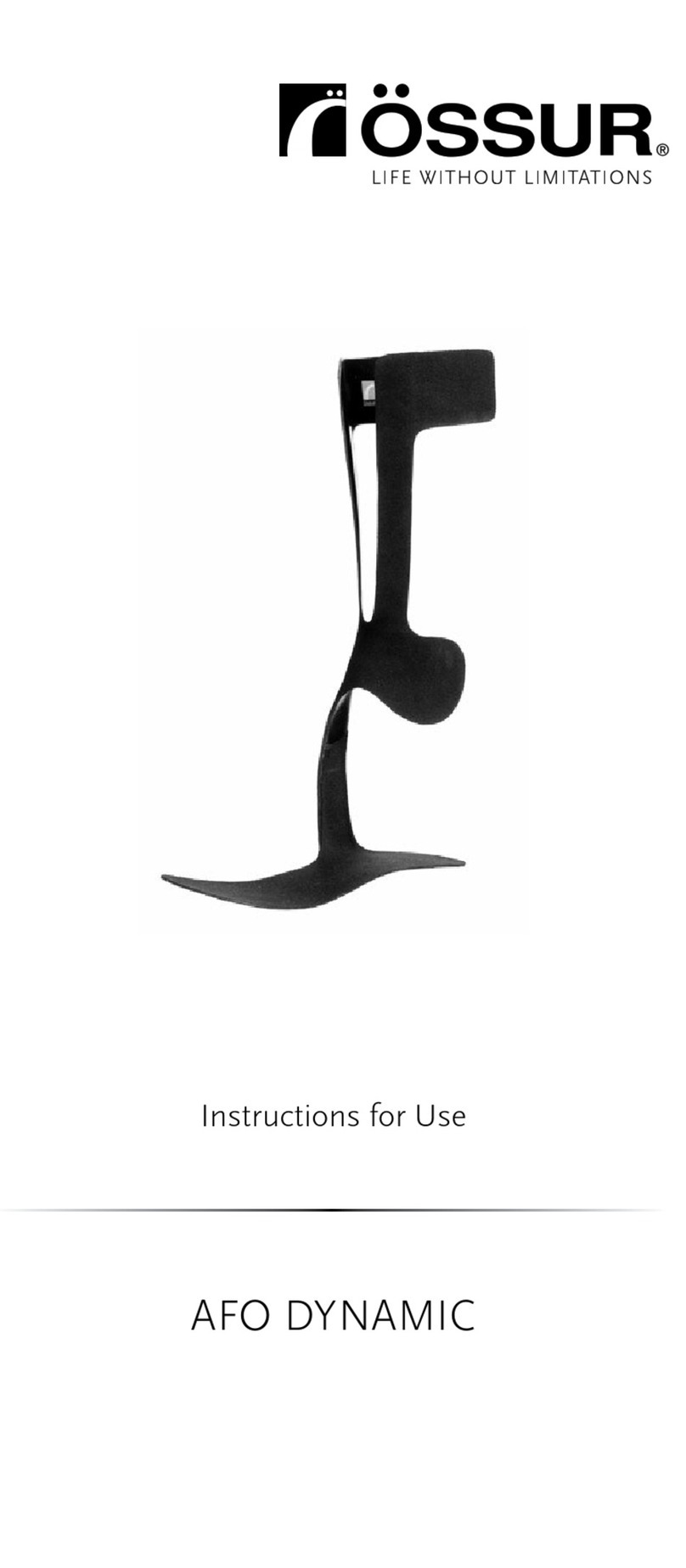 Ossur AFO Dynamic User manual Ossur AFO Dynamic User manual