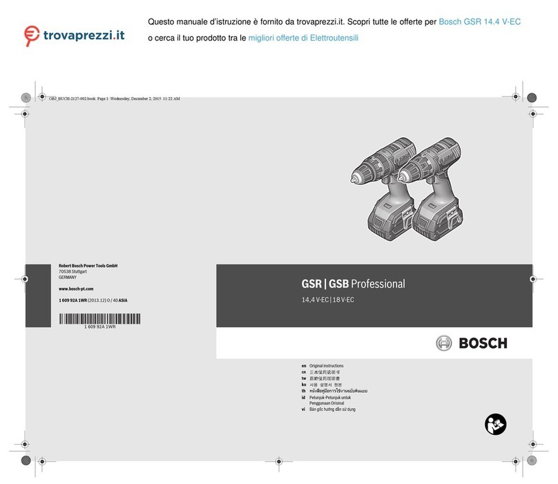 Bosch GSB 14,4 V-EC Original instructions