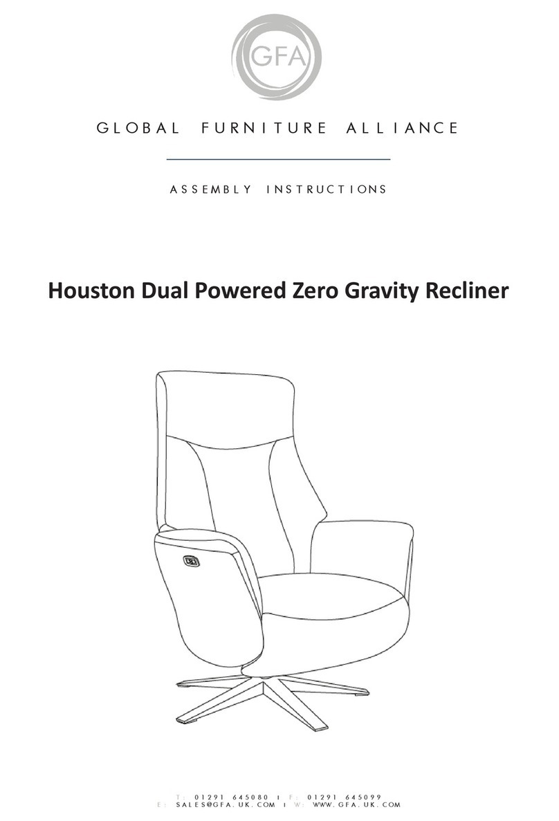 GLOBAL FURNITURE ALLIANCE Houston Dual Powered Zero Gravity Recliner Assembly instructions GLOBAL FURNITURE ALLIANCE Houston Dual Powered Zero Gravity Recliner Assembly instructions