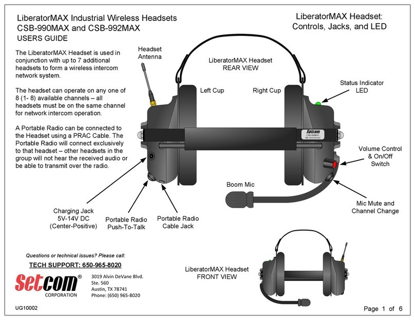 Setcom LiberatorMAX CSB-990MAX User manual