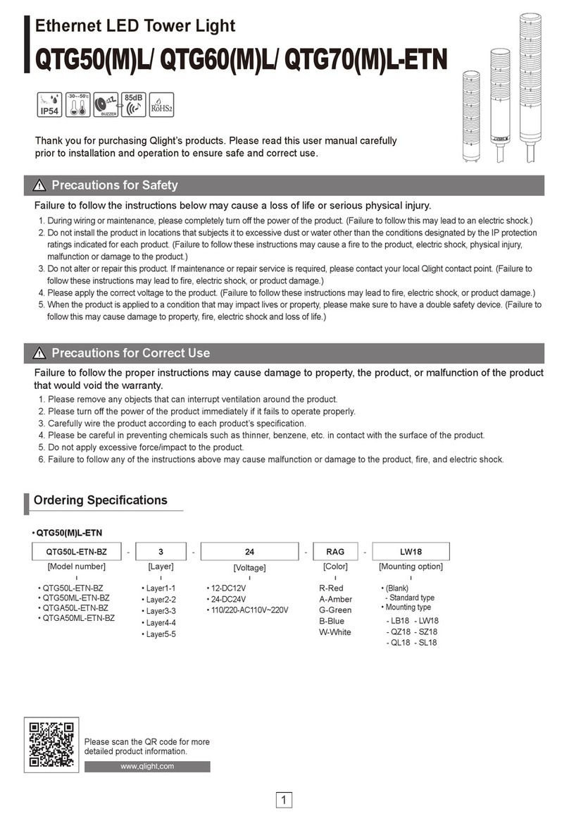 Qlightec QTG50(M)L manual