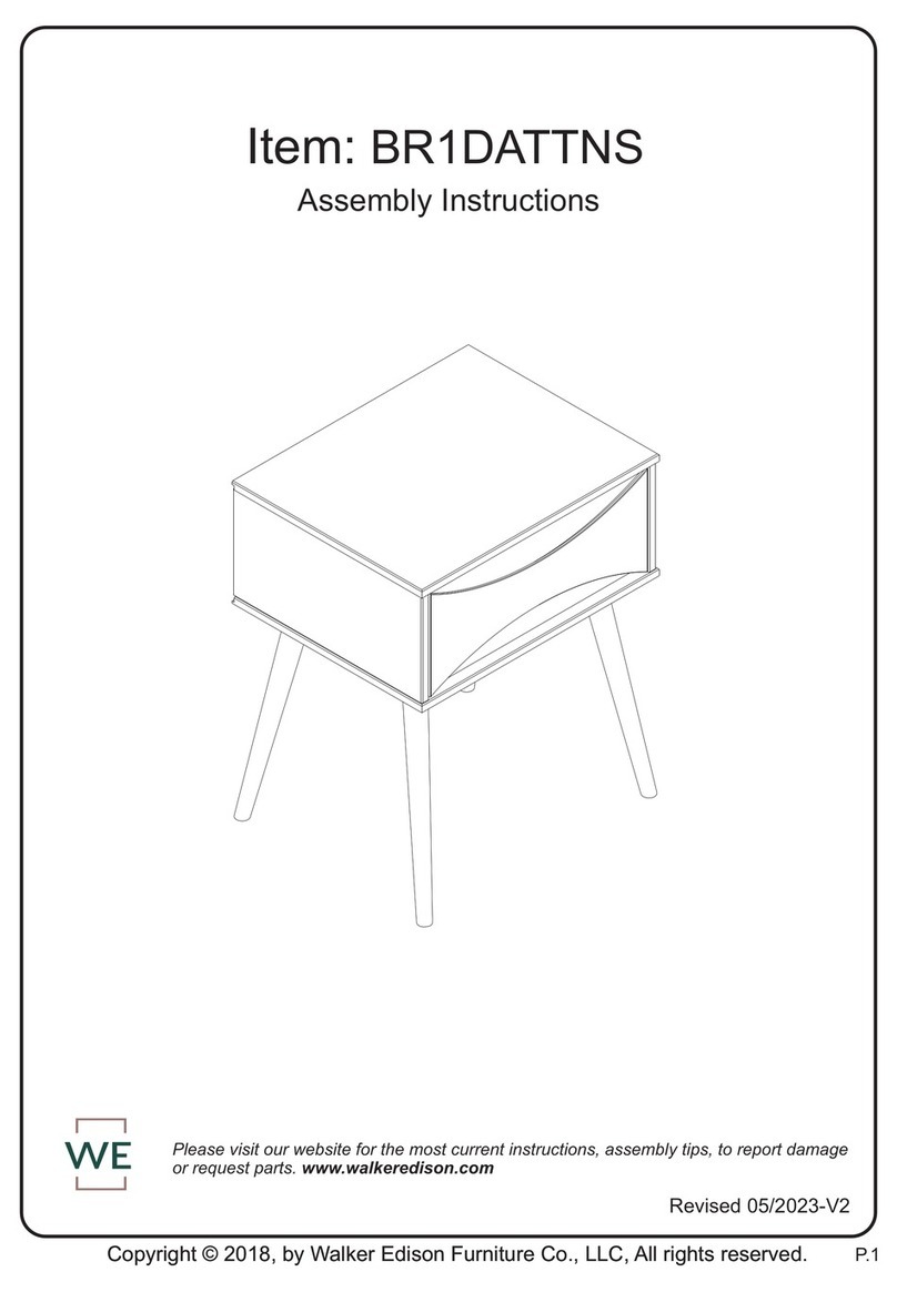 Walker Edison BR1DATTNS User manual Walker Edison BR1DATTNS User manual