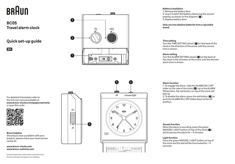 Braun BC05 User manual