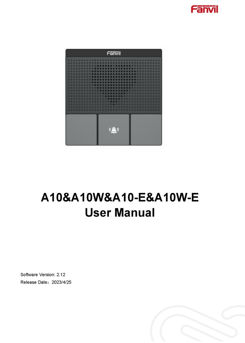 Fanvil A10 User manual
