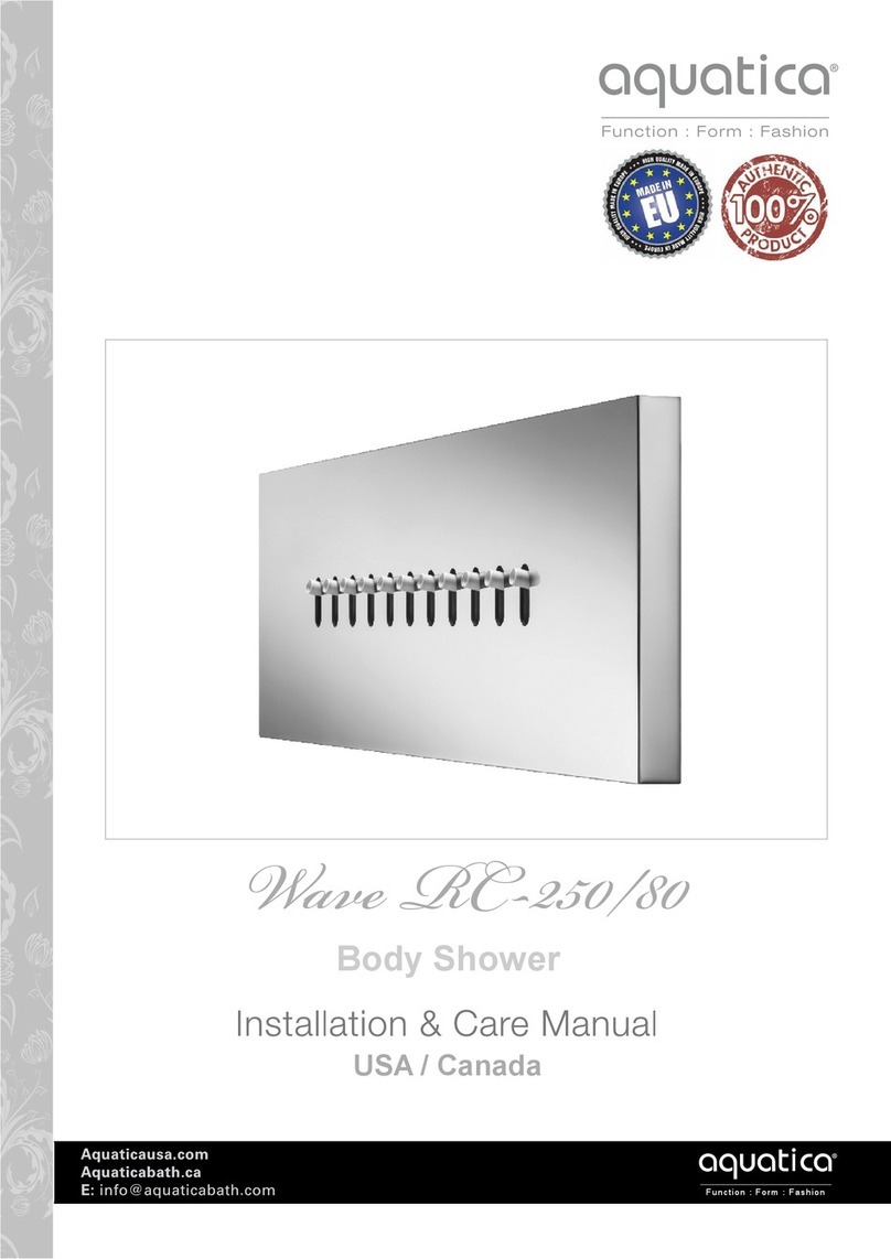 Aquatica Digital Wave RC-250/80 Installation & Care Manual Aquatica Digital Wave RC-250/80 Installation & Care Manual