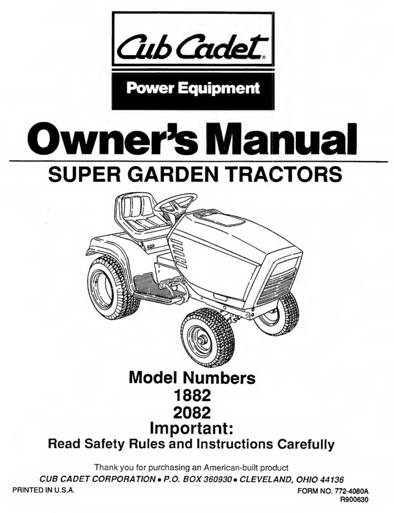 Cub Cadet 1882 User manual