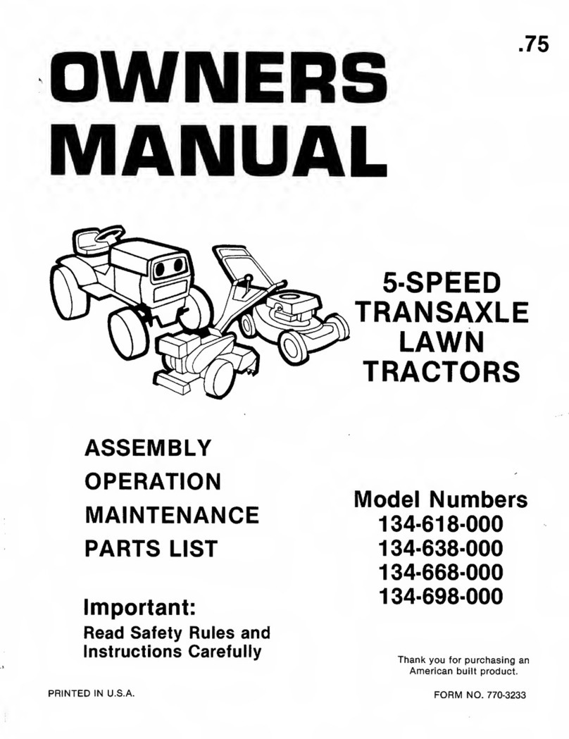 MTD 134-618-000 owner's manual