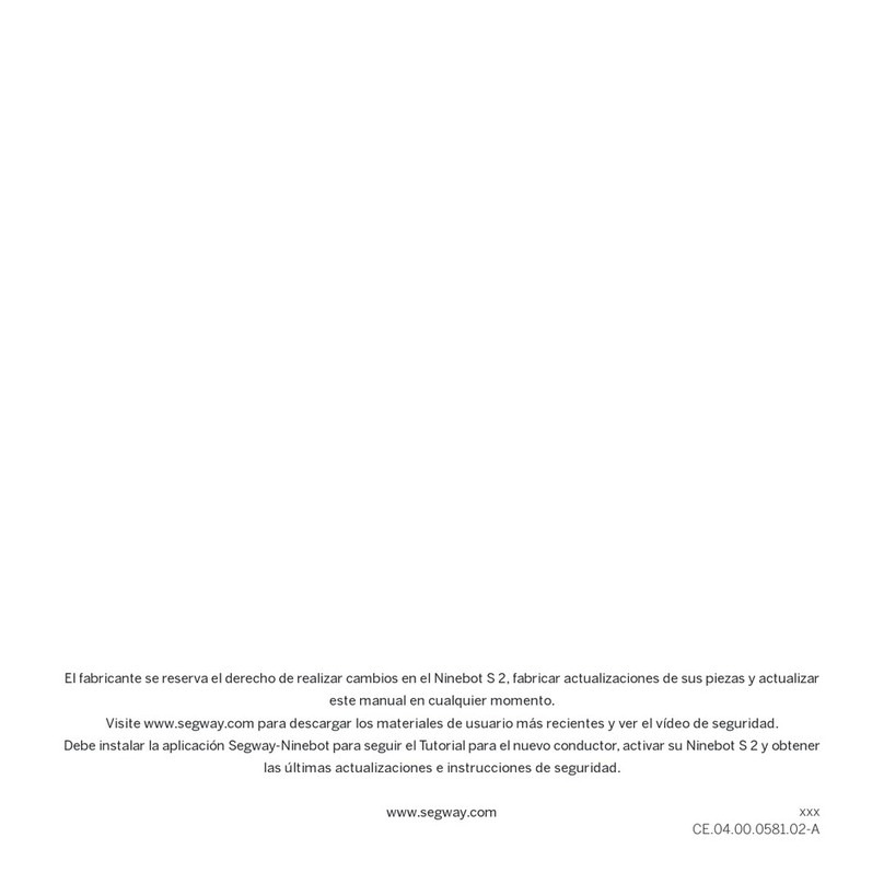 Segway Ninebot S 2 User manual