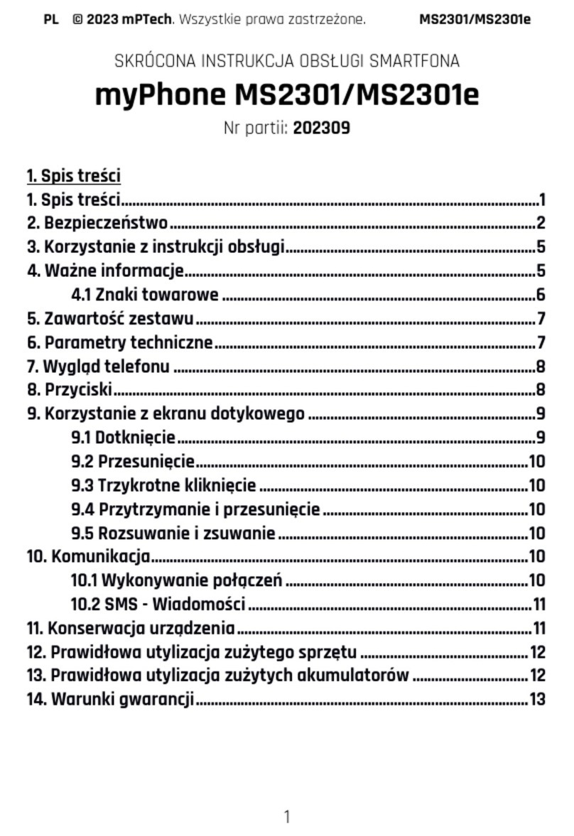 mPTech myPhone MS2301 User manual