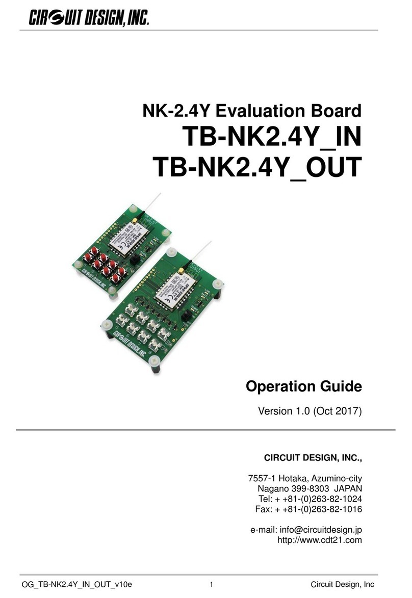 CIRCUIT DESIGN TB-NK2.4Y-IN User manual