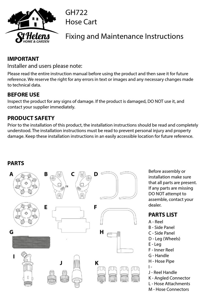 St Helens GH722 Fixing and maintenance instructions
