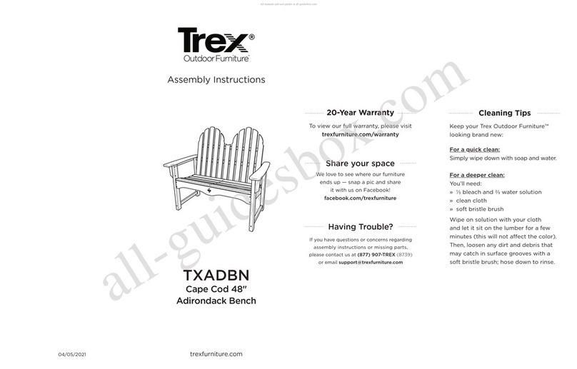 TREX Cape Cod TXADBN User manual