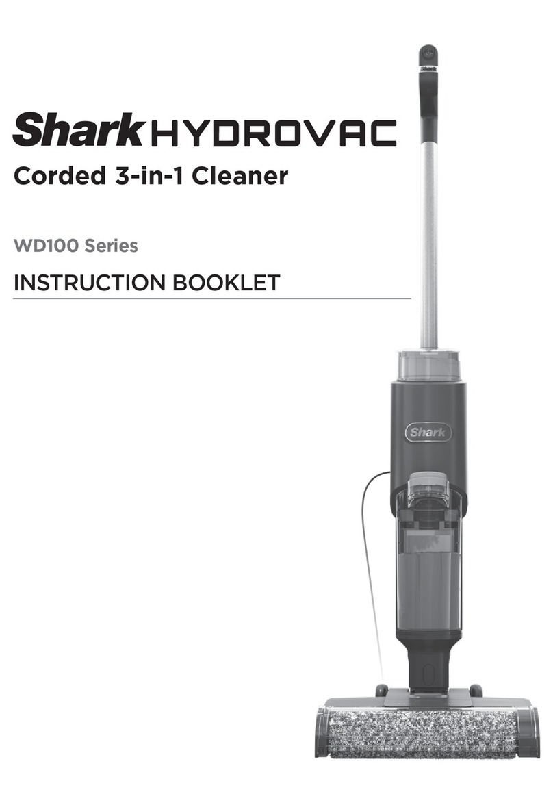 Shark HYDROVAC WD100 Series Instruction booklet