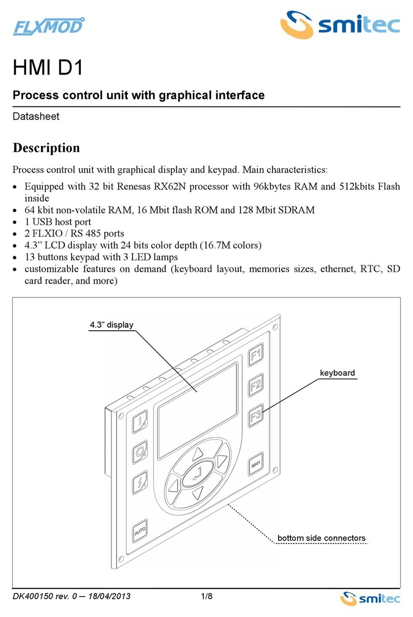 Smitec FLXMOD HMI D1 User manual