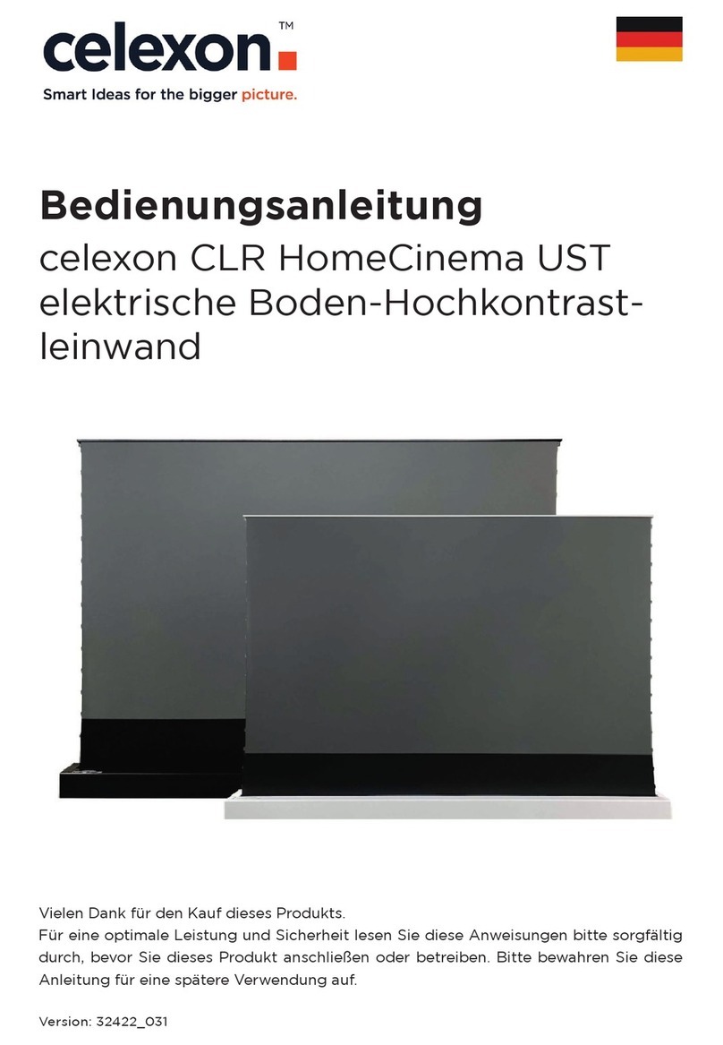Celexon HomeCinema CLR UST User manual Celexon HomeCinema CLR UST User manual